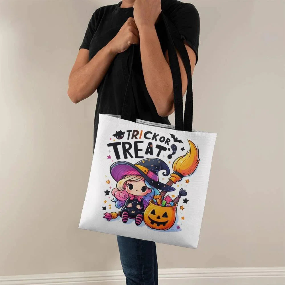 Trick or Treat Little Witch Halloween Tote Bag