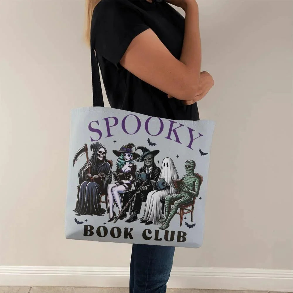 Spooky Book Club Halloween Tote Bag