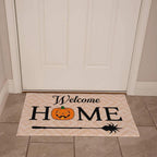 Halloween Welcome Home Rubber Backed Doormat