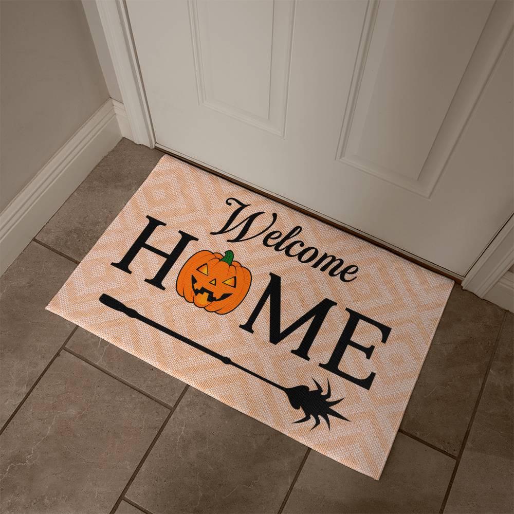 Halloween Welcome Home Rubber Backed Doormat - Mallard Moon Gift Shop