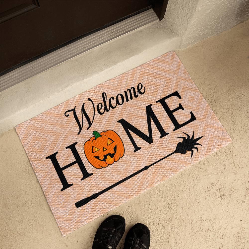 Halloween Welcome Home Rubber Backed Doormat - Mallard Moon Gift Shop