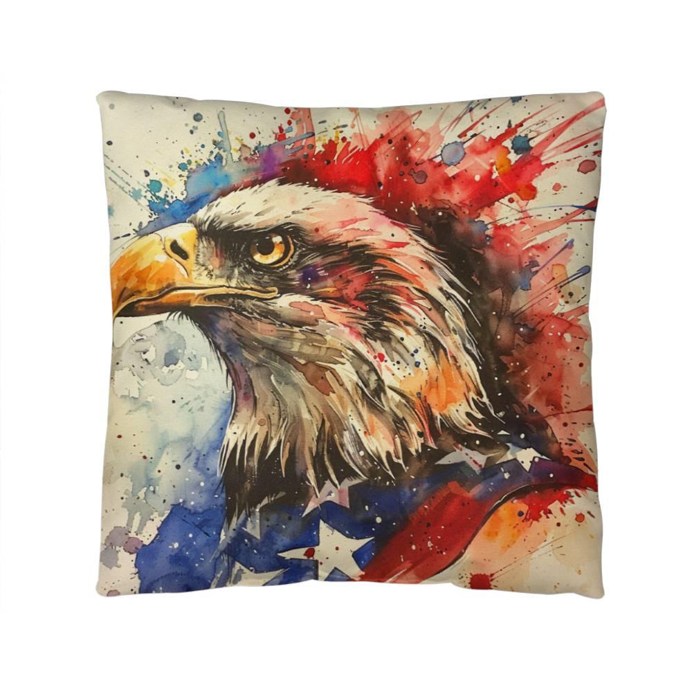 Patriotic Eagle Home Decor Indoor-Outdoor Pillow - Mallard Moon Gift Shop
