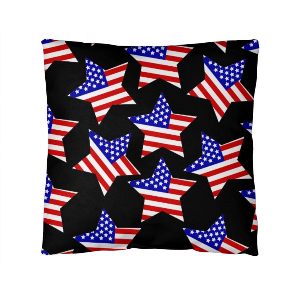 America Stars Patriotic Indoor-Outdoor Pillow - Mallard Moon Gift Shop