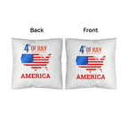 July 4th in America Patriotic Indoor-Outdoor Pillow