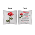 To My Mom Pillow – I Am Forever Grateful Throw Pillow – Gift for Mom – Mother's Day Gift – Sentimental Message Cushion