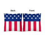 American Flag Patriotic Home Decor Indoor-Outdoor Polyester Printed Pillow