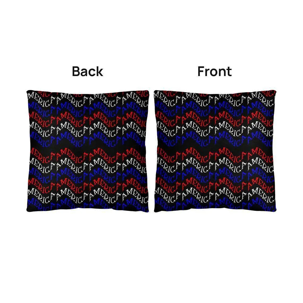 America Patriotic Home Decor Indoor-Outdoor Polyester Printed Pillow