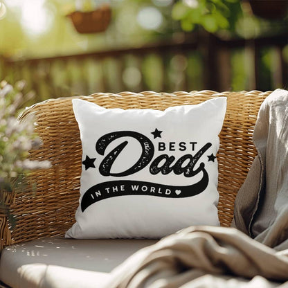 Best Dad Comfy Indoor-Outdoor Pillow - Mallard Moon Gift Shop