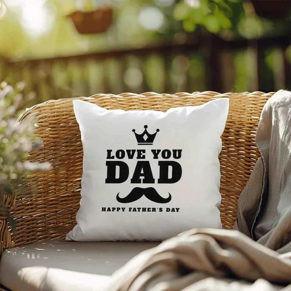 Father's Day Gift - I Love You Dad - Indoor Outdoor Pillow