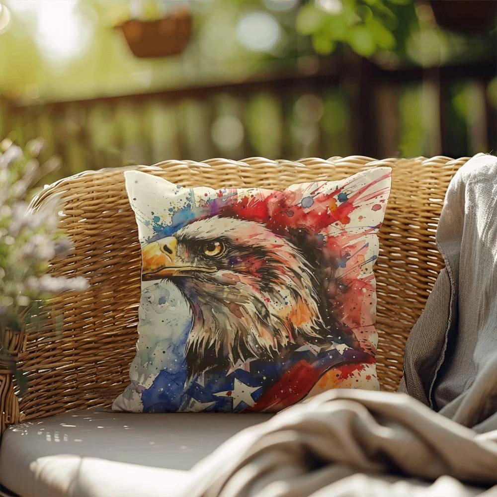 Patriotic Eagle Home Decor Indoor-Outdoor Pillow