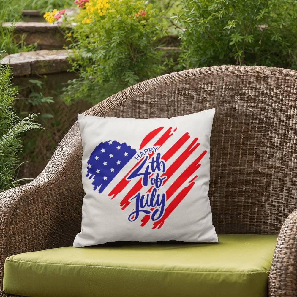 Heart of America Patriotic Indoor-Outdoor Pillow - Mallard Moon Gift Shop