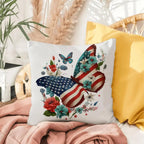 Patriotic Butterfly Comfy Indoor-Outdoor Pillow