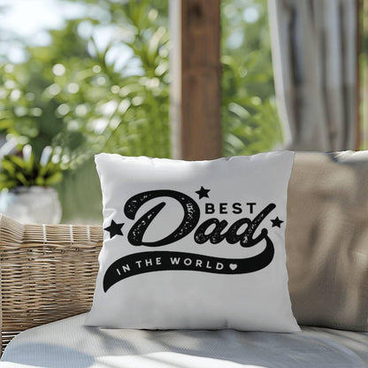 Best Dad Comfy Indoor-Outdoor Pillow - Mallard Moon Gift Shop
