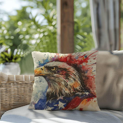 Patriotic Eagle Home Decor Indoor-Outdoor Pillow - Mallard Moon Gift Shop