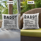 Daddy Recipe Comfy Indoor-Outdoor Pillow