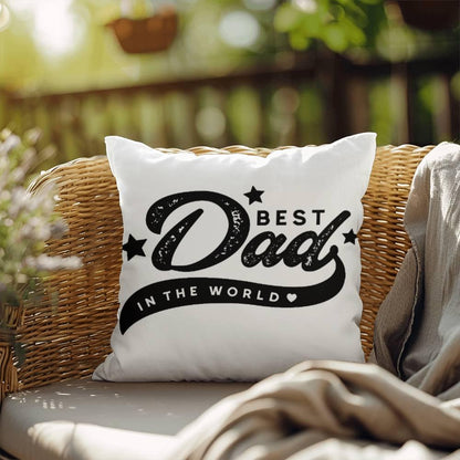 Best Dad Comfy Indoor-Outdoor Pillow - Mallard Moon Gift Shop