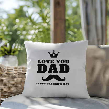 Father's Day Gift - I Love You Dad - Indoor Outdoor Pillow - Mallard Moon Gift Shop