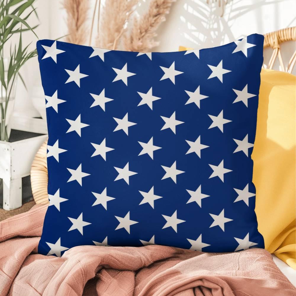 American Flag Stars and Stripes Patriotic Indoor-Outdoor Pillow - Mallard Moon Gift Shop