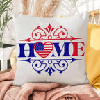 Patriotic Home Comfy Indoor-Outdoor Pillow