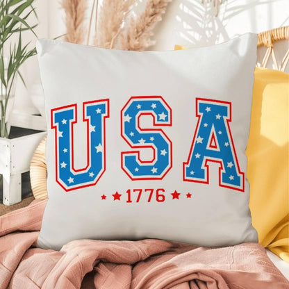 USA 1776 Patriotic Indoor-Outdoor Pillow - Mallard Moon Gift Shop