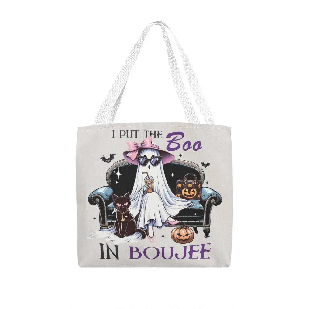 Halloween Tote Bag - I Put the Boo in the Boujee