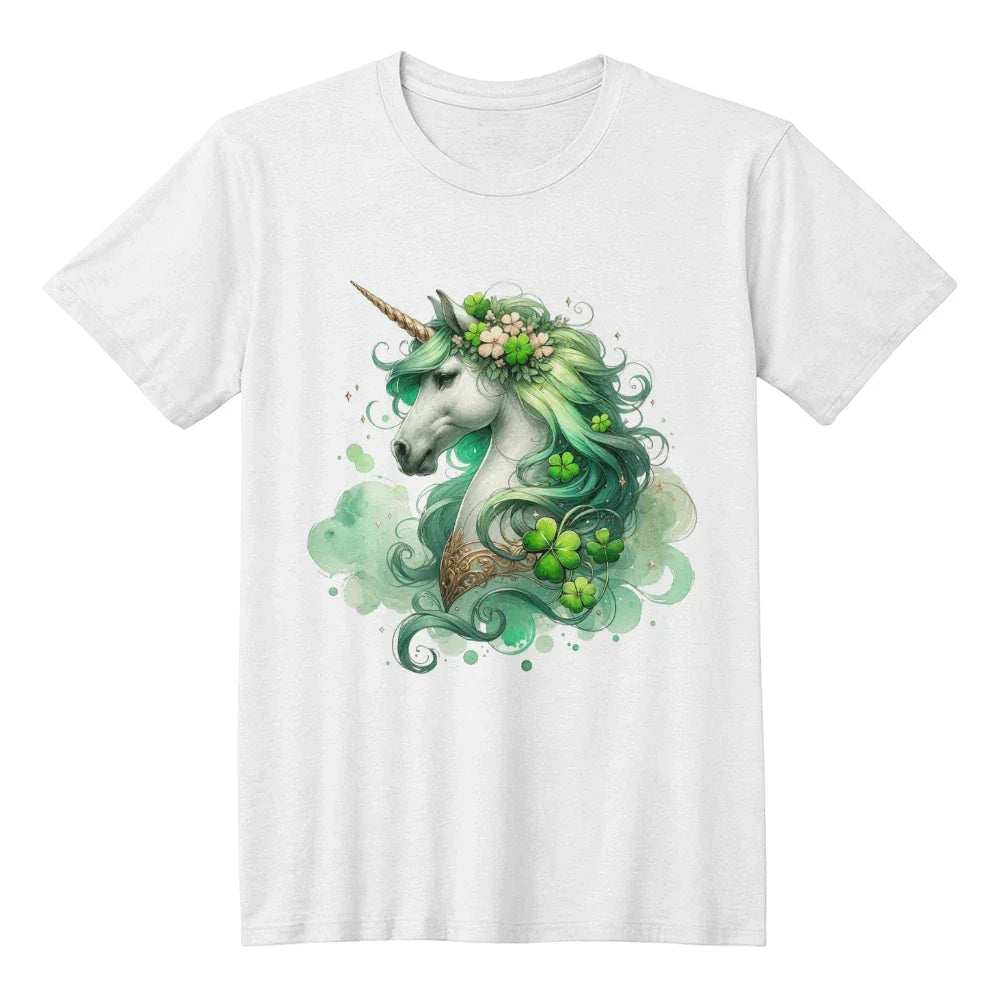 Magical Irish Unicorn St. Patrick's Day T-Shirt – Enchanting Lucky Charm Tee