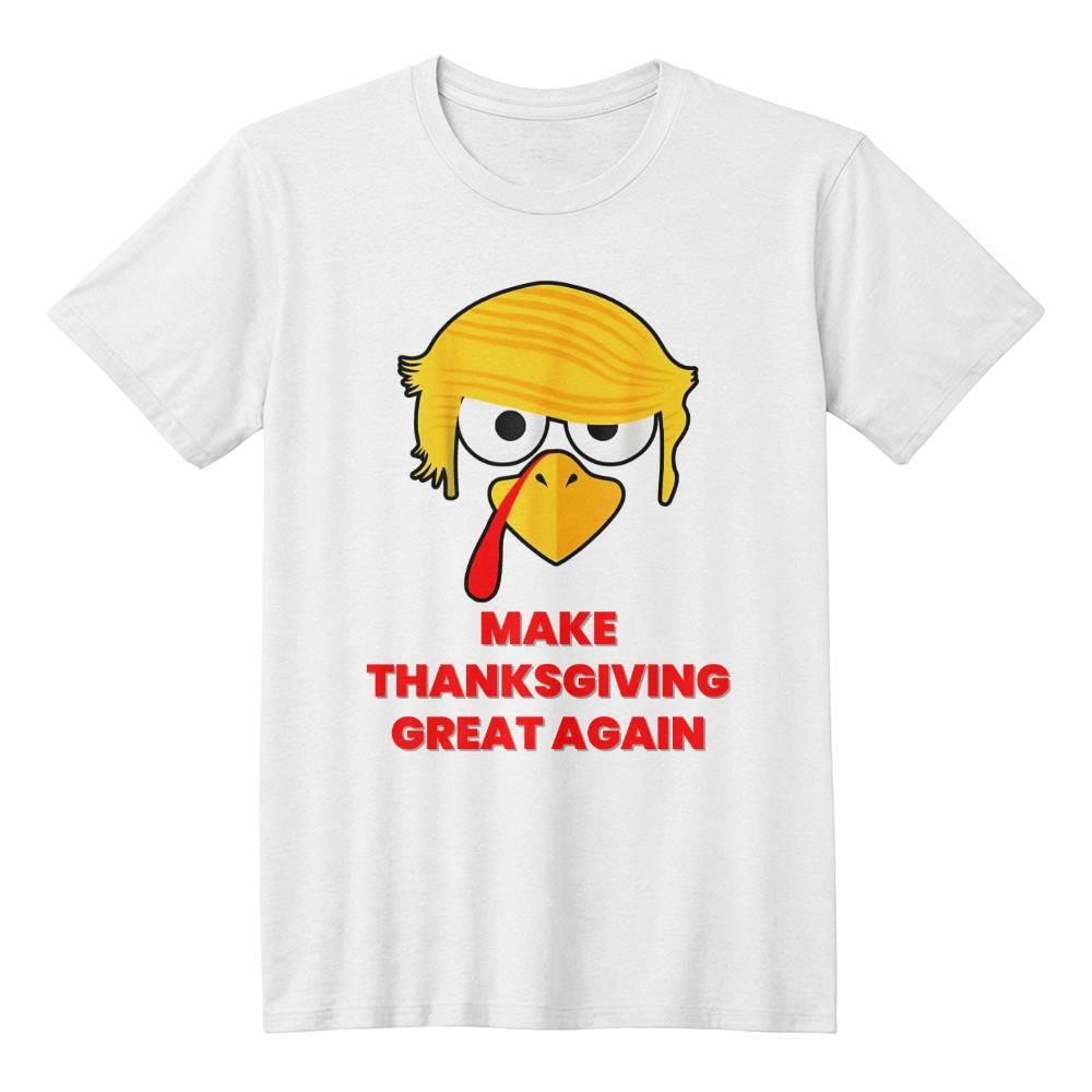Funny Trump Turkey - Make Thanksgiving Great Again -Bella Jersey Tee Shirt - Mallard Moon Gift Shop