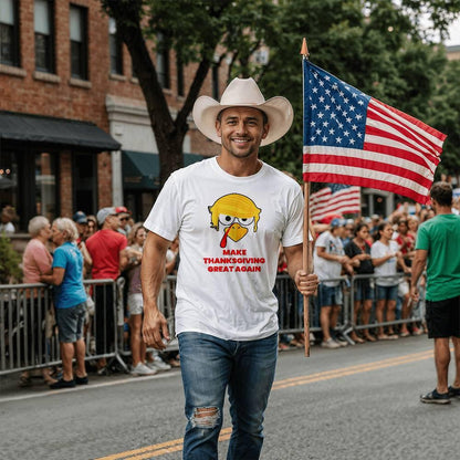 Funny Trump Turkey - Make Thanksgiving Great Again -Bella Jersey Tee Shirt - Mallard Moon Gift Shop