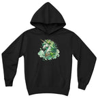 Youth Unicorn Pullover Hoodie – St. Patrick's Day Lucky Shamrock Sweatshirt – Soft Cotton Blend Fleece – Girls & Boys Cozy Hoodie