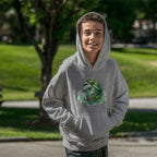 Youth Unicorn Pullover Hoodie – St. Patrick's Day Lucky Shamrock Sweatshirt – Soft Cotton Blend Fleece – Girls & Boys Cozy Hoodie