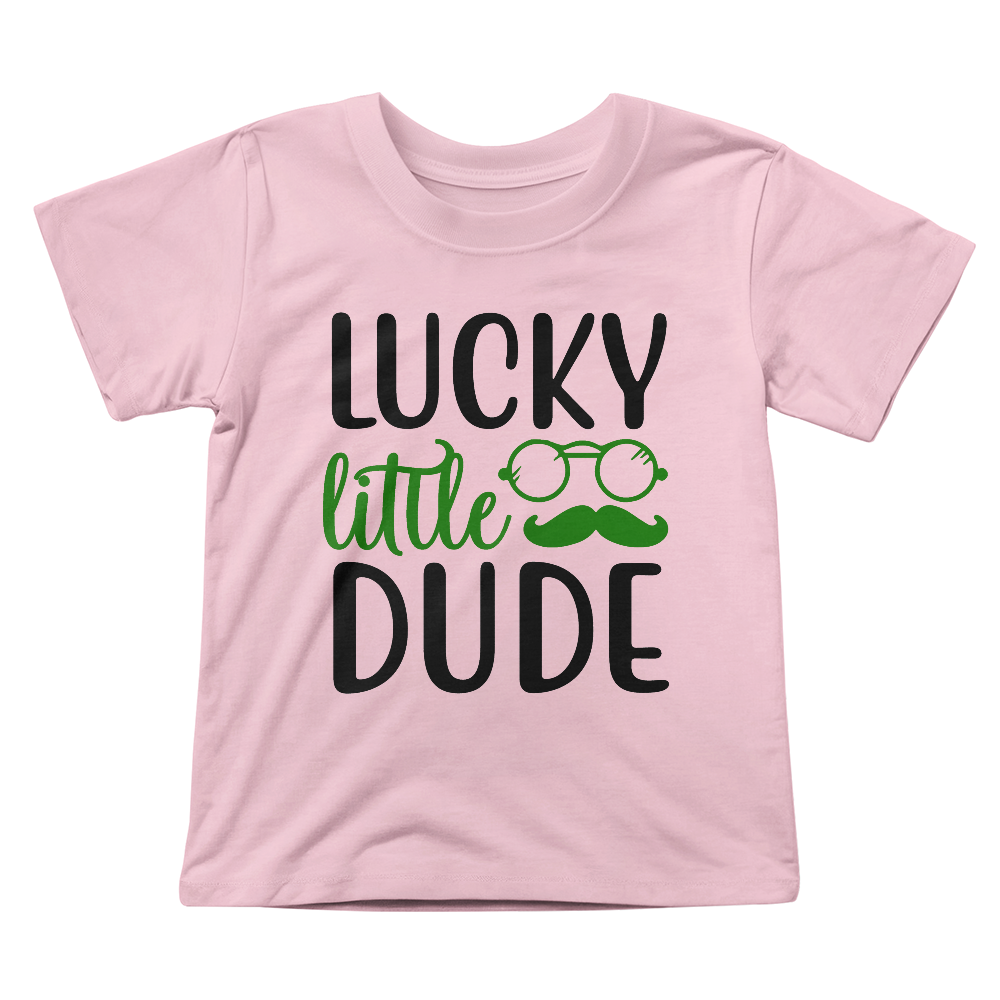 Lucky Little Dude Toddler T-Shirt – St. Patrick's Day Outfit for Boys – Funny Irish Holiday Shirt – Soft Cotton Tee - Mallard Moon Gift Shop