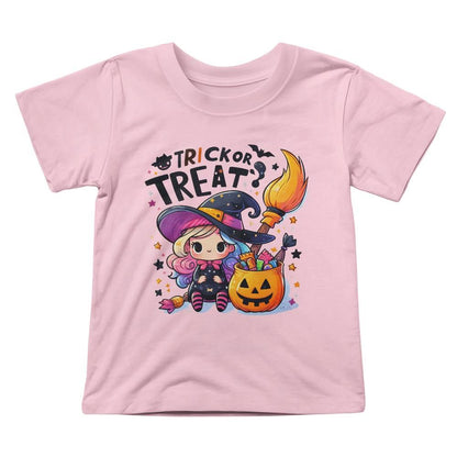 Cute Little Witch Trick or Treat Toddler Jersey Tee Shirt - Mallard Moon Gift Shop