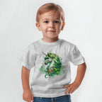 Toddler St. Patrick's Day Unicorn T-Shirt – Cute Irish Fantasy Tee – Soft Cotton Crew Neck Shirt – Lucky Shamrock Design for Girls