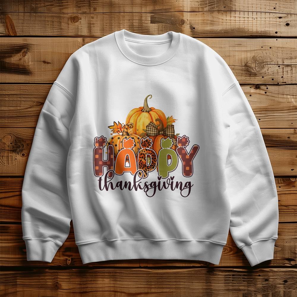Happy Thanksgiving Holiday Sweatshirt - Mallard Moon Gift Shop