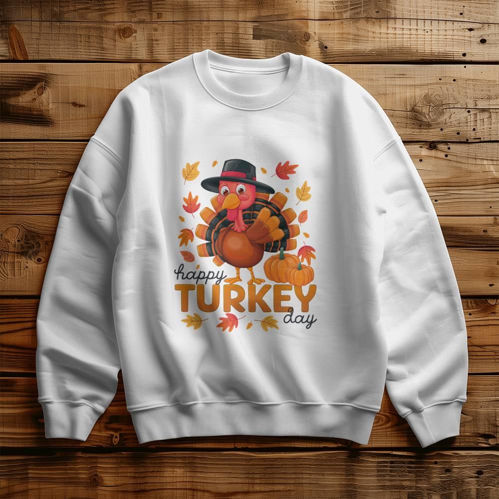 Happy Turkey Day Thanksgiving Sweatshirt - Mallard Moon Gift Shop