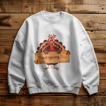 Thanksgiving Day Holiday Turkey Sweatshirt - Mallard Moon Gift Shop