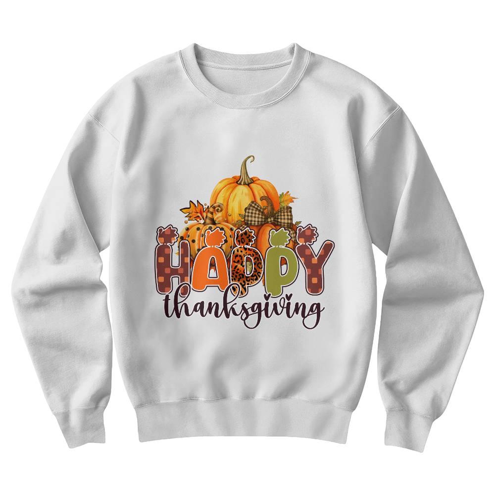 Happy Thanksgiving Festive Holiday Sweatshirt - Mallard Moon Gift Shop