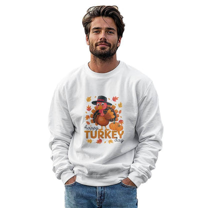 Happy Turkey Day Thanksgiving Sweatshirt - Mallard Moon Gift Shop