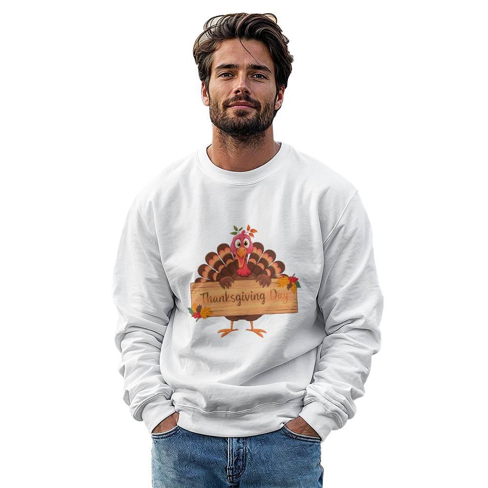 Thanksgiving Day Holiday Turkey Sweatshirt - Mallard Moon Gift Shop