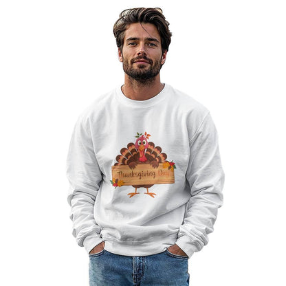 Thanksgiving Day Holiday Turkey Sweatshirt - Mallard Moon Gift Shop