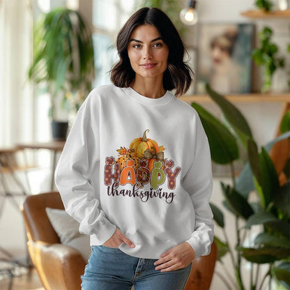 Happy Thanksgiving Holiday Sweatshirt - Mallard Moon Gift Shop