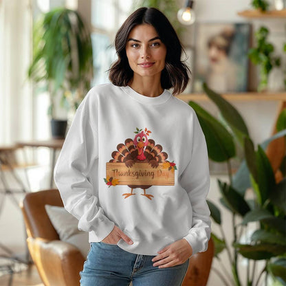 Thanksgiving Day Holiday Turkey Sweatshirt - Mallard Moon Gift Shop