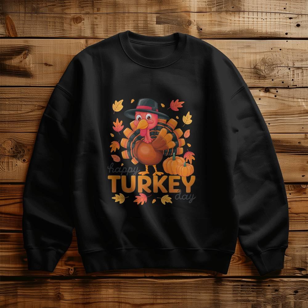 Happy Turkey Day Thanksgiving Sweatshirt - Mallard Moon Gift Shop