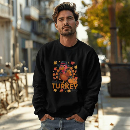 Happy Turkey Day Thanksgiving Sweatshirt - Mallard Moon Gift Shop