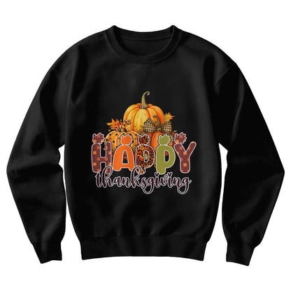Happy Thanksgiving Holiday Sweatshirt - Mallard Moon Gift Shop