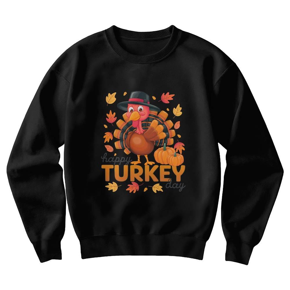 Happy Turkey Day Thanksgiving Sweatshirt - Mallard Moon Gift Shop