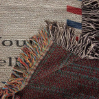 Gift for Dad - Wrap Yourself with this Blanket and Consider it a Big Hug - Personalized Heirloom Woven Blanket