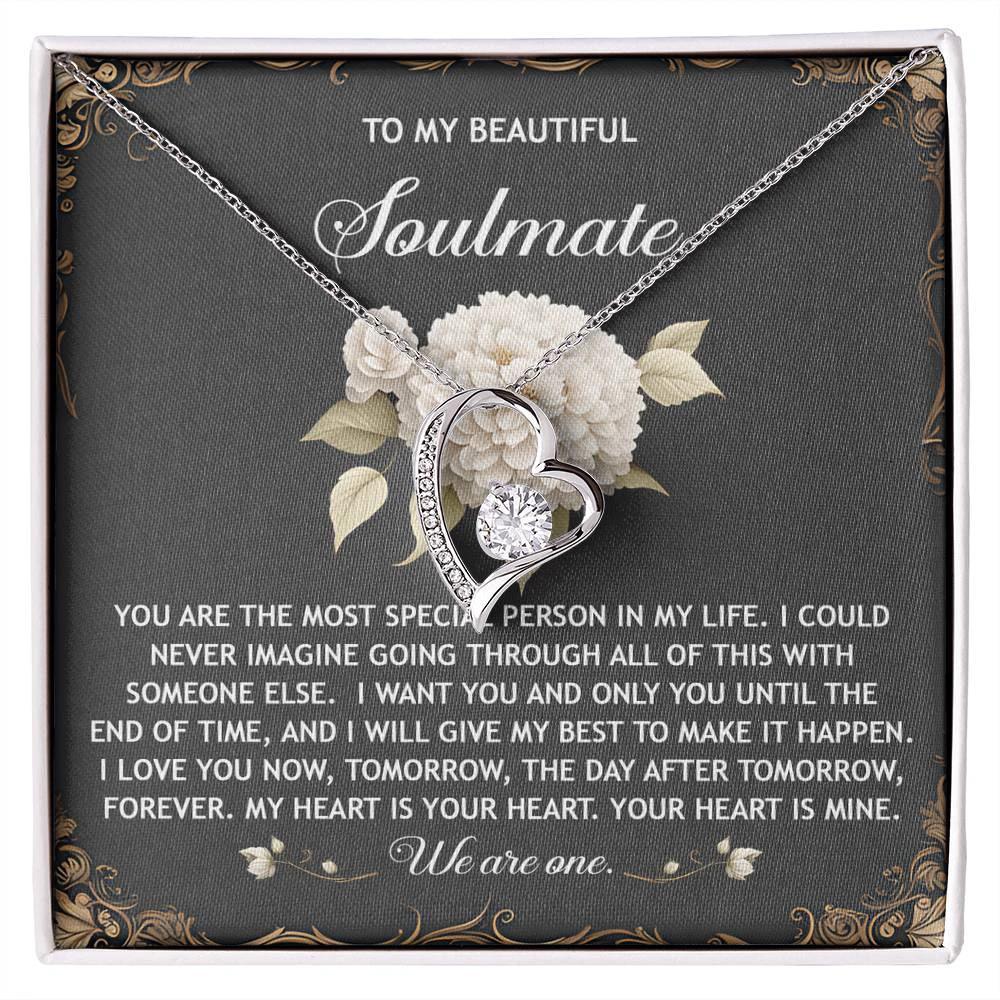 Romantic Necklace for Her - My Heart is Your Heart - Forever Love Necklace