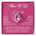 Gift for the Mom To Be You Will Soon Be Someone's Whole World Forever Love Heart Pendant Necklace