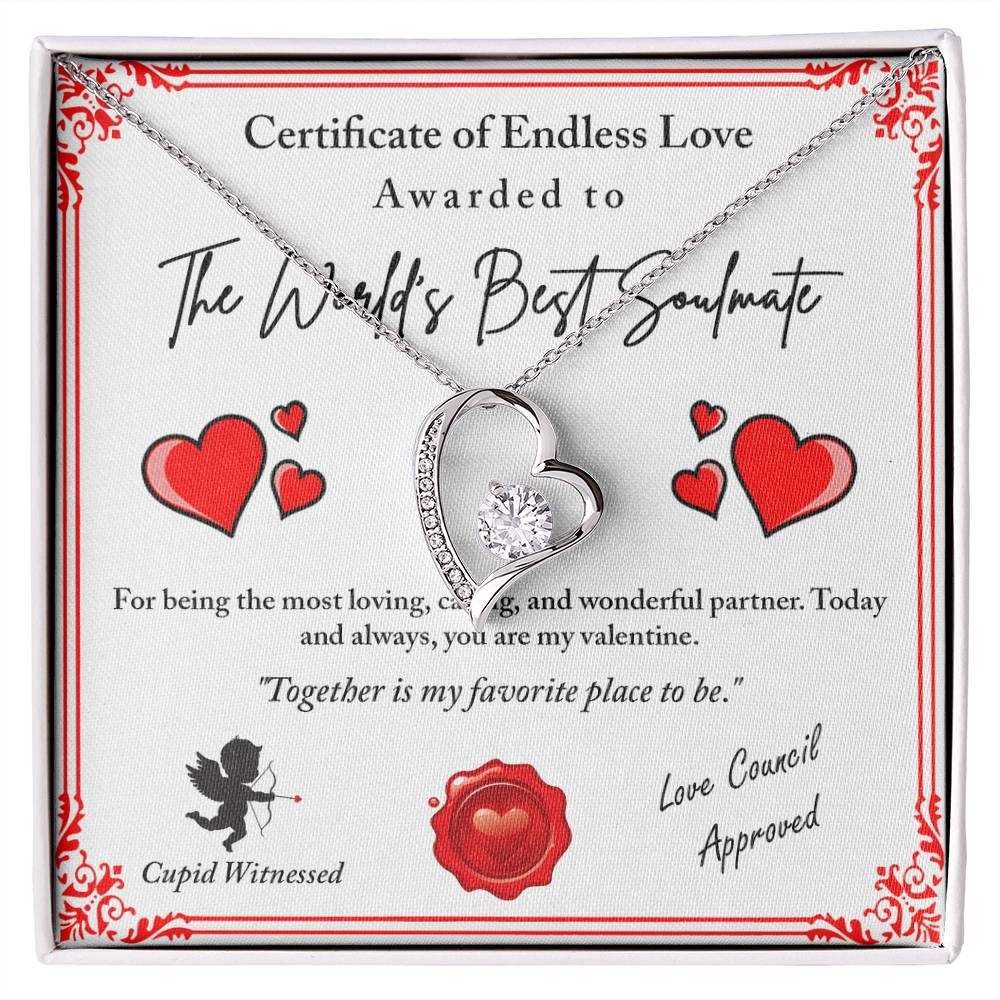 To My Valentine: Romantic Love Knot Necklace with Emotional Message - Mallard Moon Gift Shop